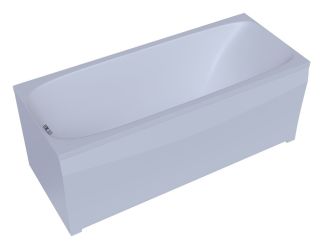 Акриловая ванна Aquatek Альфа ALF140-0000019 140х70 см с фронтальным экраном сборно-разборный сварной каркас